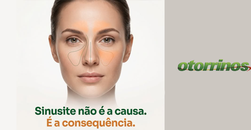 Sinusite não é a causa. É a consequência. destaque
