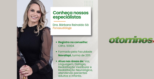 Conheça nossos especialistas: Dra. Bárbara Reinaldo Sá destaque